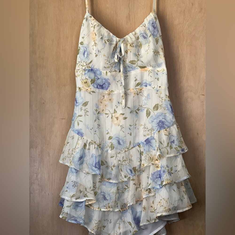 Forever21 Floral Tiered Ruffle Dress